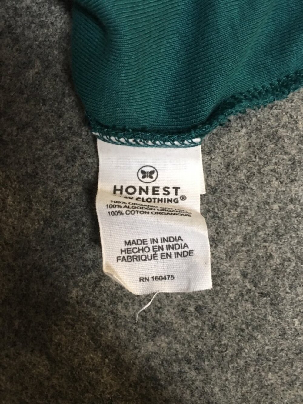 Honest Baby Clothing Mens L ORGANIC Shirt Green Henley Knit Cotton Preppy City - Picture 5 of 10